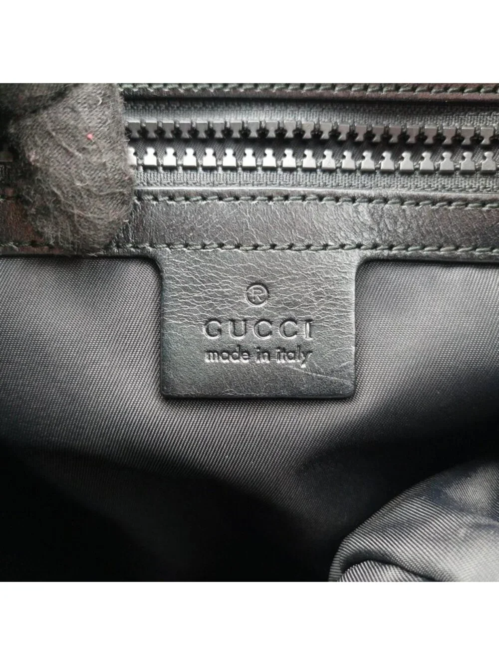 Gucci Sherry Line Embroidered Tiger Black Multicolor Canvas Backpack